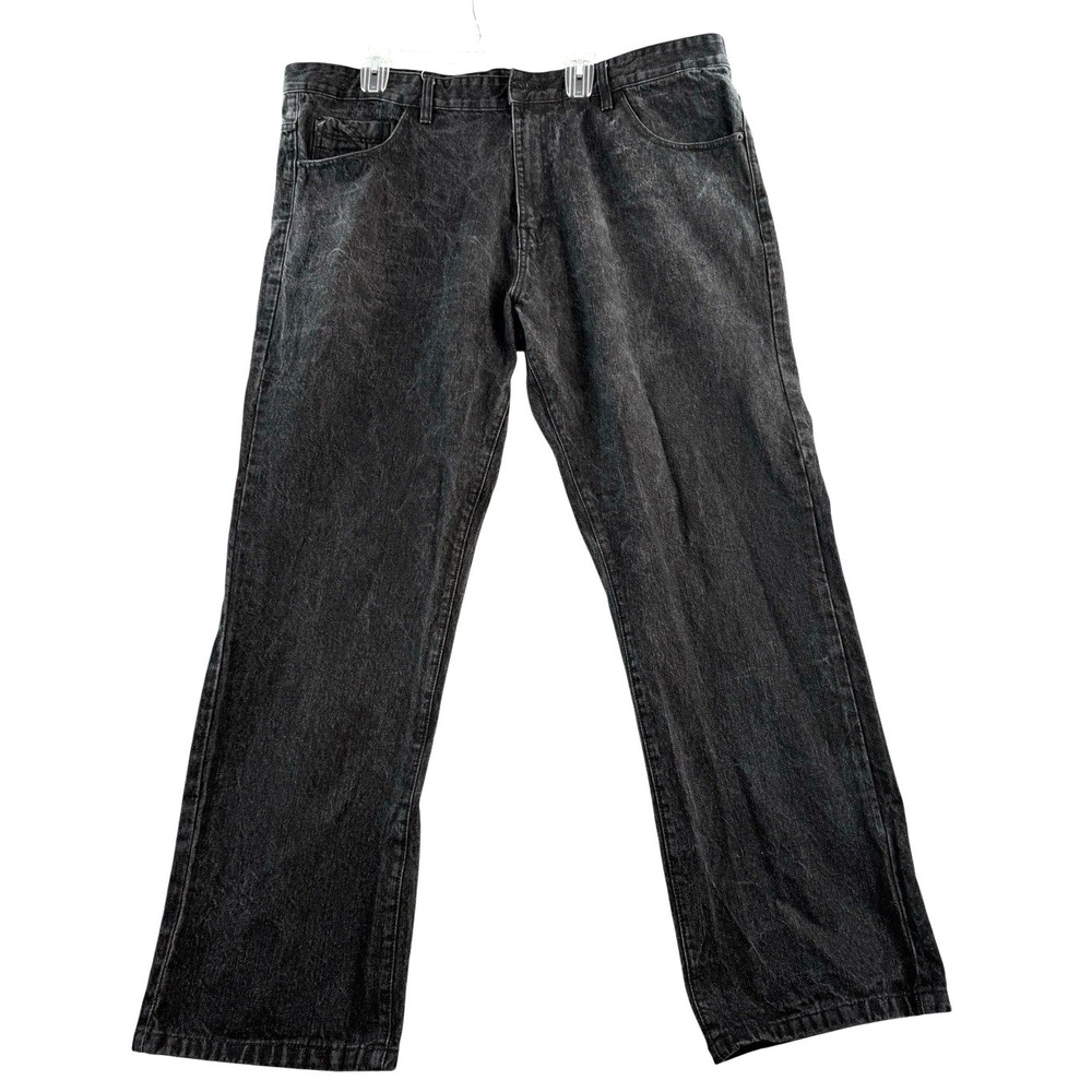 Southpole Mens Black Denim Jeans Straight Cut 5 Pocket‎ Jeans Sz 44 x 32